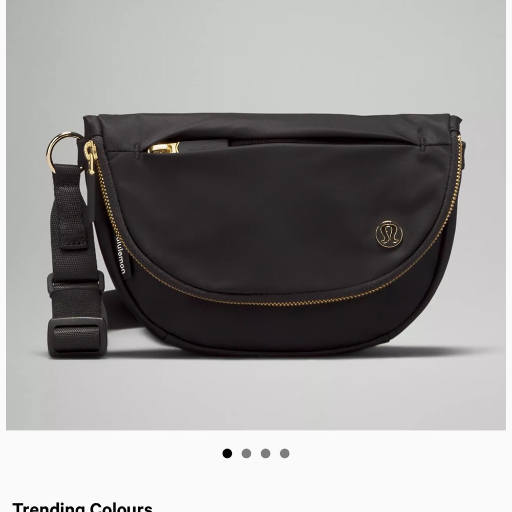 Lullemon All Night Festival bag 2L in Black/gold